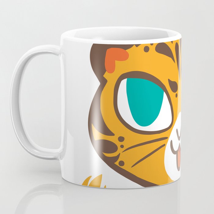 Baby Big Cats Little Warrior Tiger Cub Coffee Mug by Lisa Cortes
