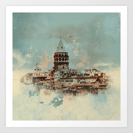 Galata Tower Art Print