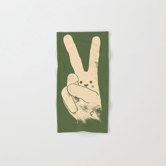 Love, Peace and Carrots Hand & Bath Towel