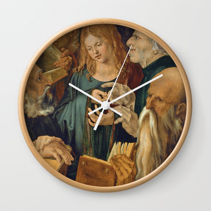 Albrecht Dürer - Jesus among the Doctors Wall Clock