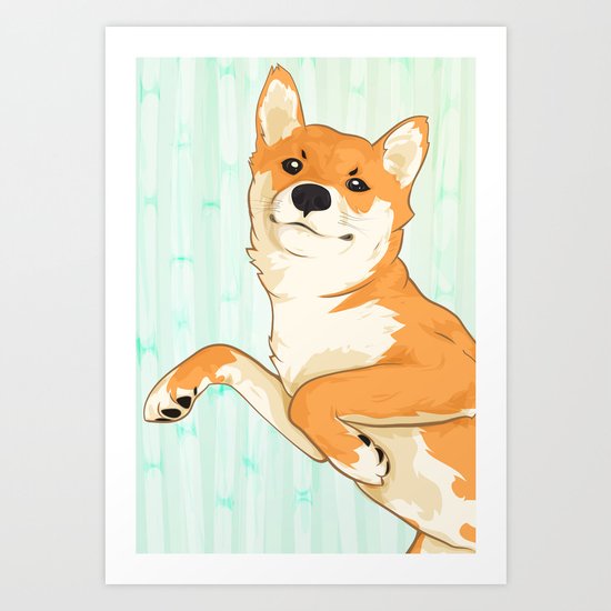 I am not a fox! Art Print