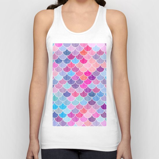 Watercolor Lovely Pattern VIV Unisex Tank Top
