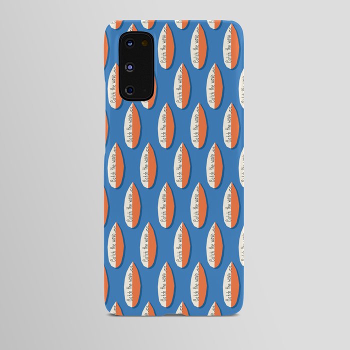 Catch The Wave Surfboards Blue Android Case