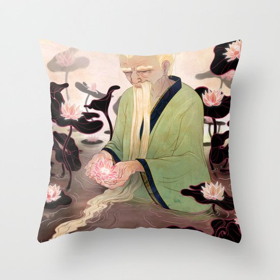 Flowers of Illusion Throw Pillow