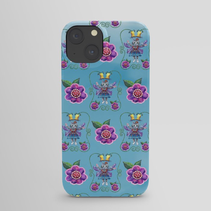Angel Kitty (Turquoise) iPhone Case