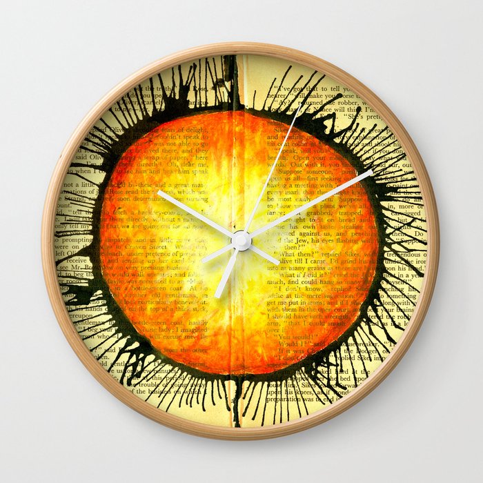 The Sun Who Wanted A Cup Of Strong Espresso Wall Clock