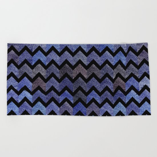 Glitter Chevron Beach Towel