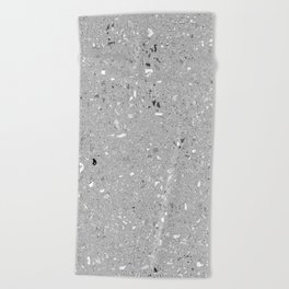 Gray Shine Texture Beach Towel