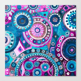 Carnival Time 2 Candy Teal  Canvas Print