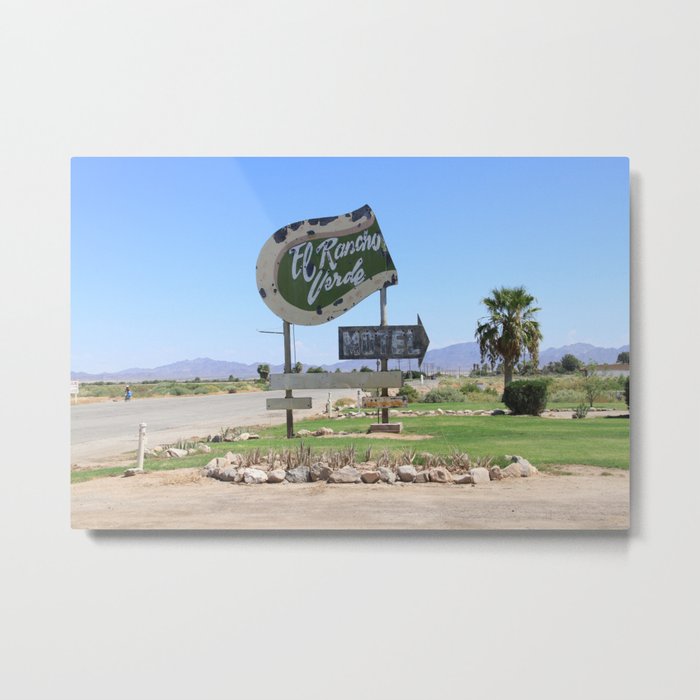 Middle of nowhere motel Metal Print