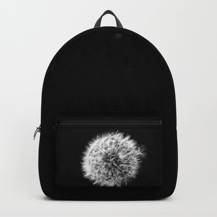 Black and White Dandelion Backpack