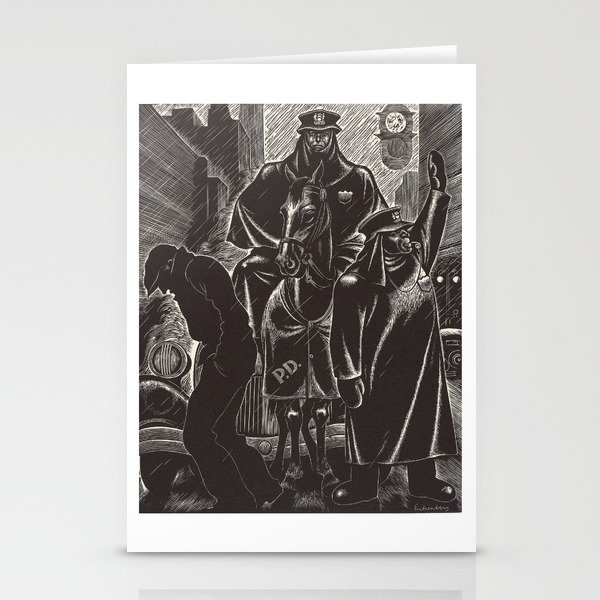 April by Fritz Eichenberg Stationery Cards