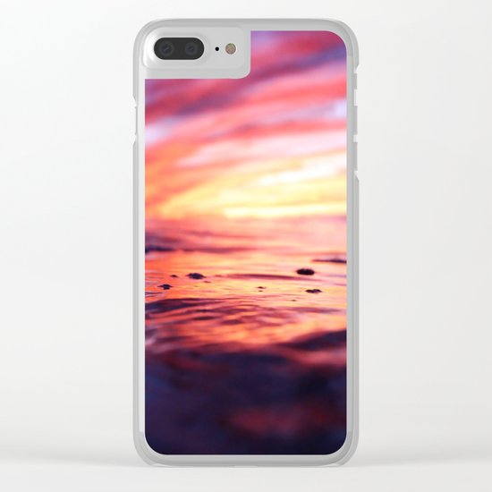 Miniature Sunset Beach Clear iPhone Case