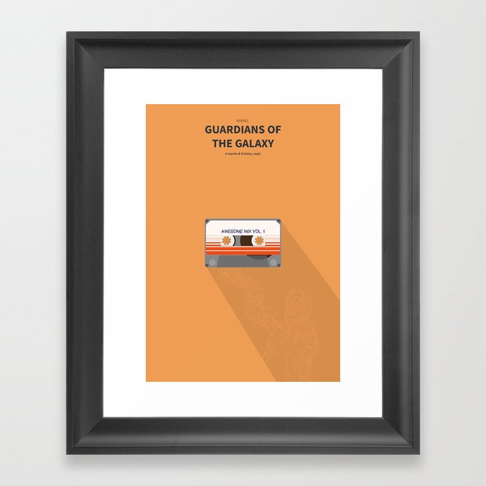 Guardians of the galaxy - minimal poster Framed Art Print