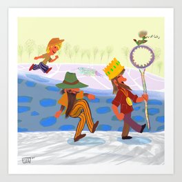 To the Bubble Well!  Art Print