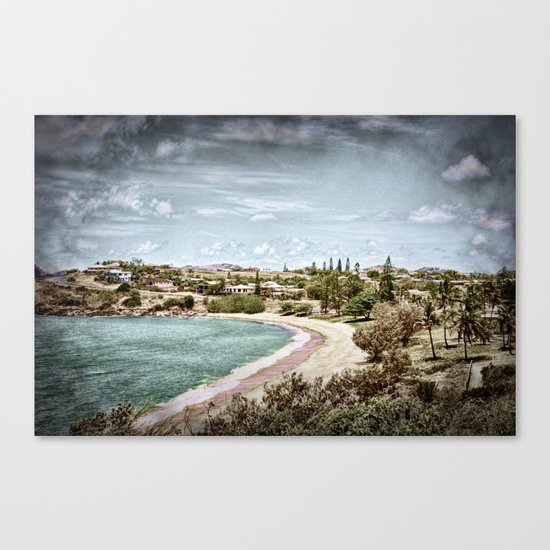 Living by the ocean Canvas Print