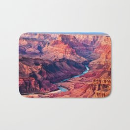 View of the Colorado River and Grand Canyon Bath Mat | Grandcanyon, Northrim, Arizona, Coloradoriver, River, Southrim, Photograph, Beautiful, Fineart, Redcanyon 