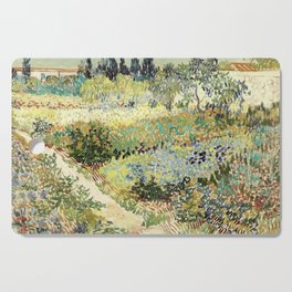 Vincent Van Gogh : Garden at Arles Cutting Board