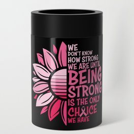 Breast Cancer Awareness Sunflower Can Cooler