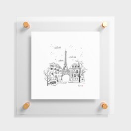 Paris, France hand drawing illustration. Floating Acrylic Print