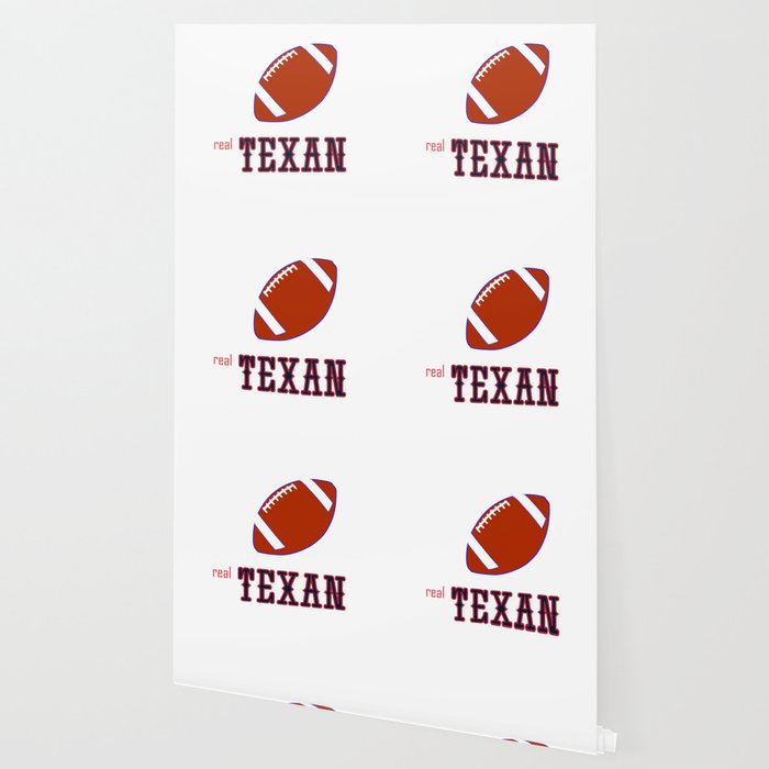 True Texan American Football Design Black Lettering Wallpaper By