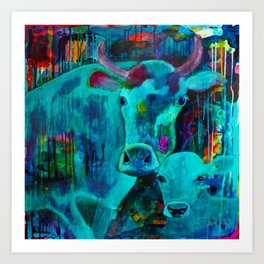 Cows Art Print