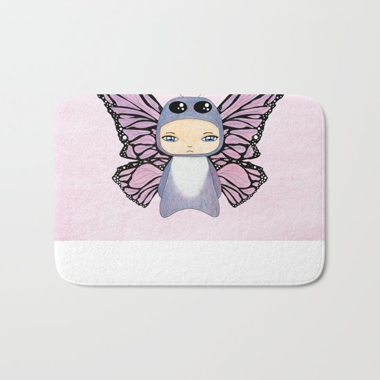 A Boy - Butterfly Bath Mat