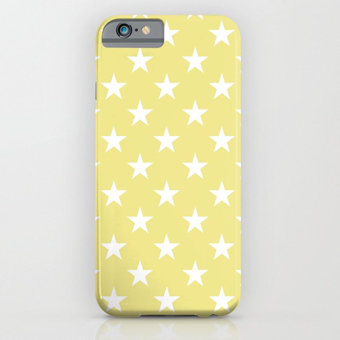 STARS (WHITE & KHAKI) iPhone Case