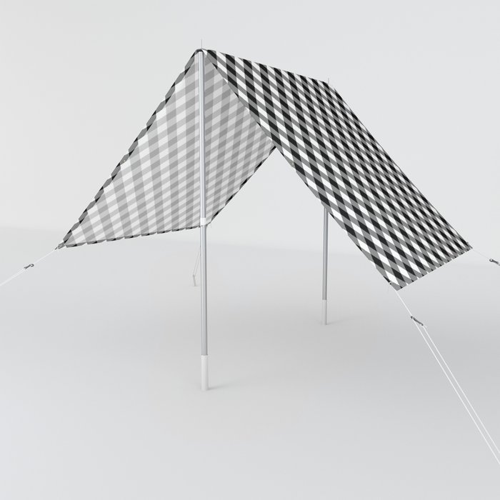 Classic Gingham Black and White - 08 Sun Shade