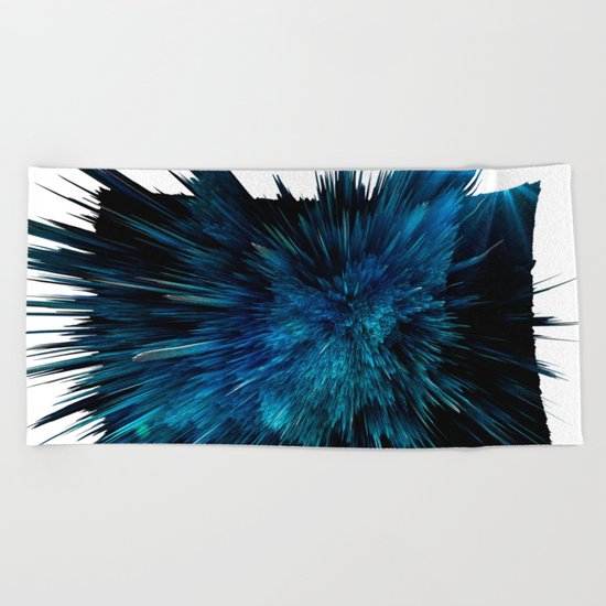 Blue art Beach Towel