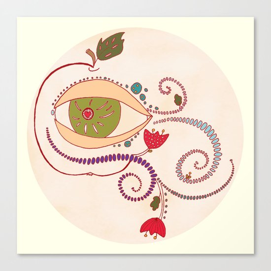 Apple of My Eye Canvas Print