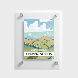 Chipping Norton Oxfordshire Travel poster Floating Acrylic Print