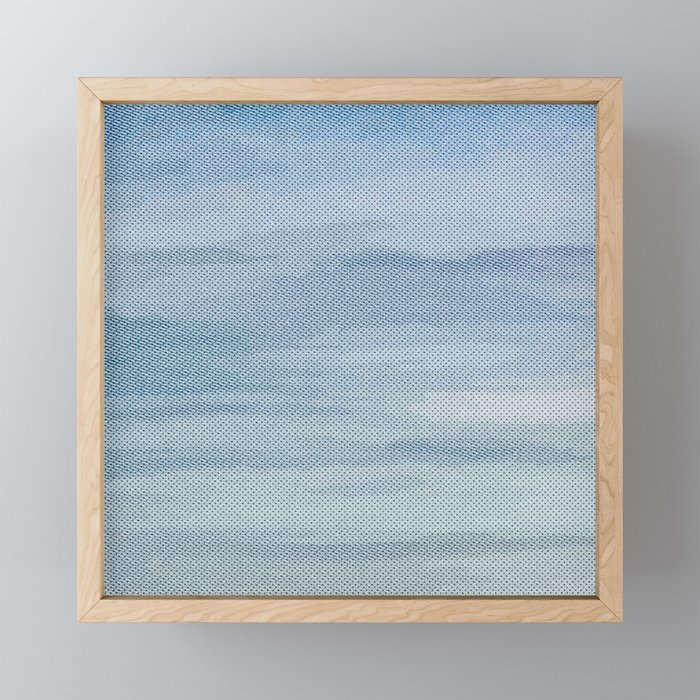 Blue-Grey Sky Framed Mini Art Print