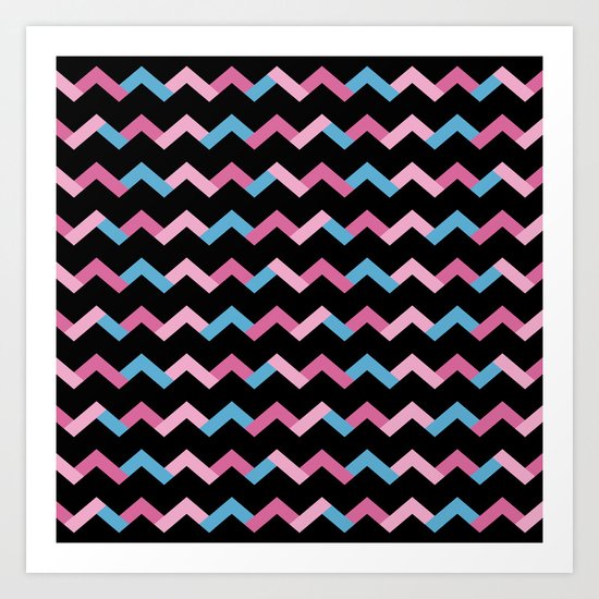Geometric Chevron Art Print