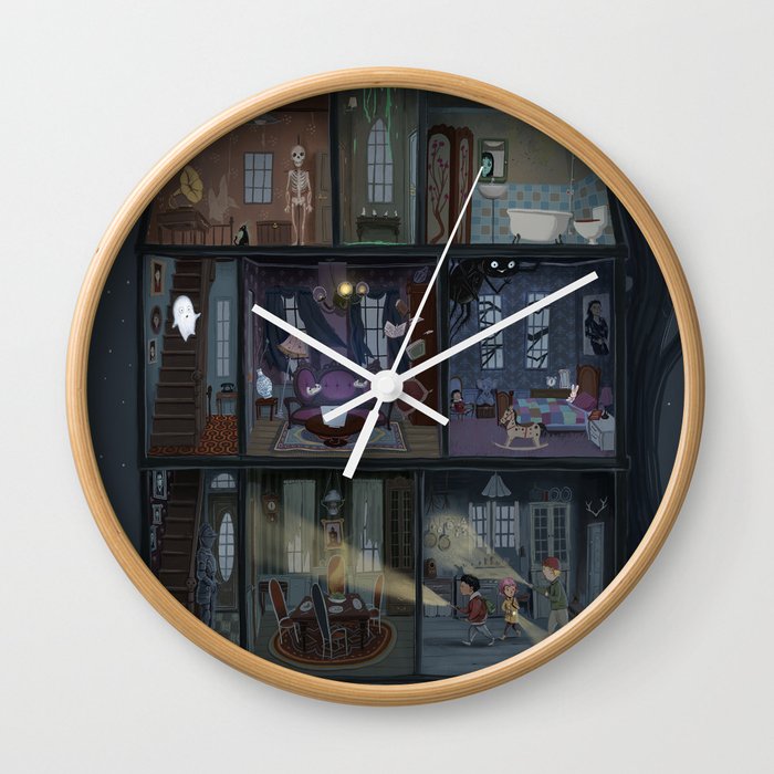 The Haunted House Wall Clock