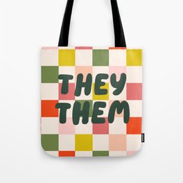 They / Them Pronouns Tote Bag