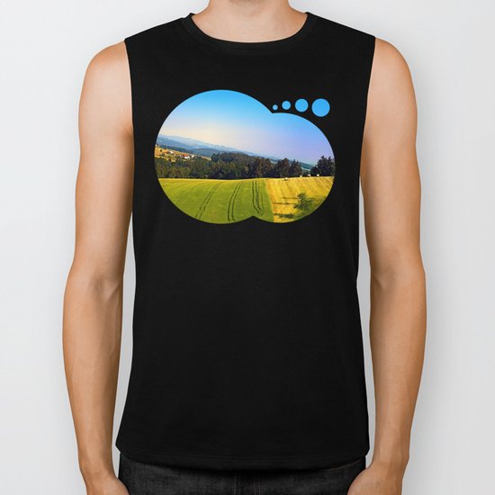 Tipping the scenery Biker Tank