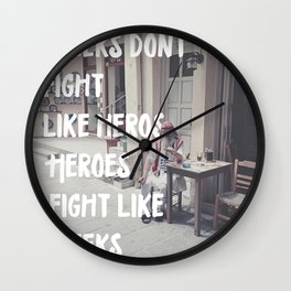 Greeks Quotes Wall Clock