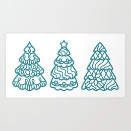 Christmas tree  Art Print