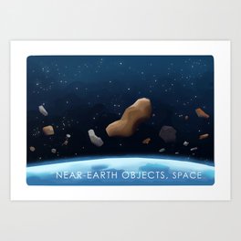 Near-Earth Objects, Space Art Print