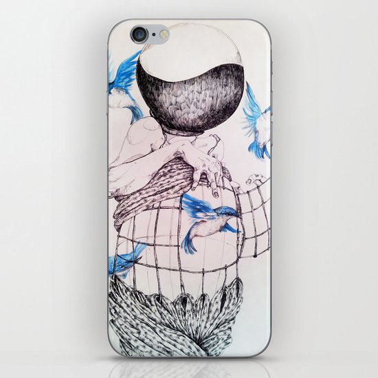 Human flight iPhone Skin