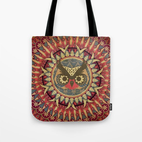 Vintage Owl Tote Bag