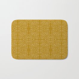 Celestial Stars Art, Mustard Yellow, Boho Wall Art Bath Mat