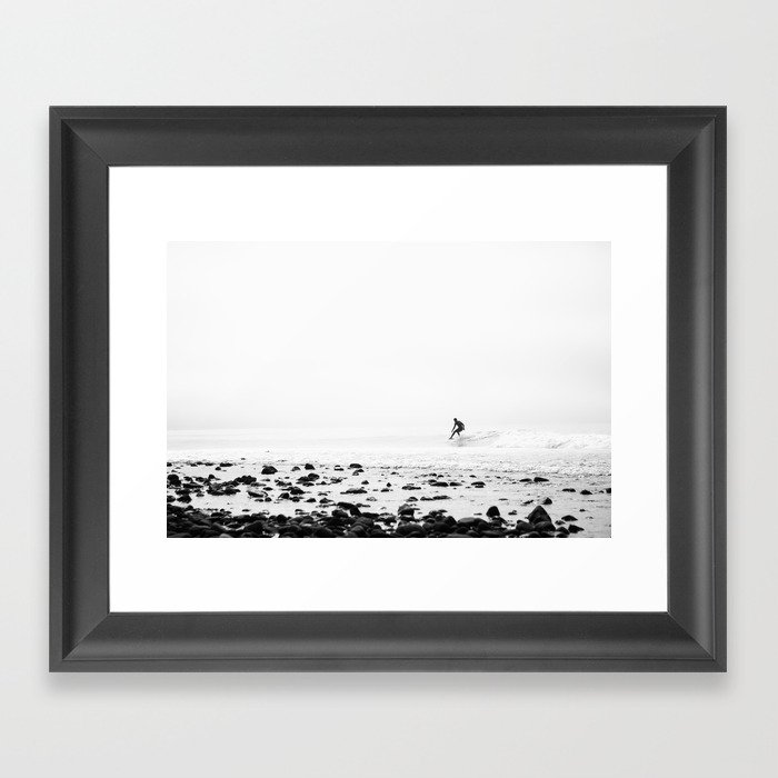Malibu California Surfer Framed Art Print