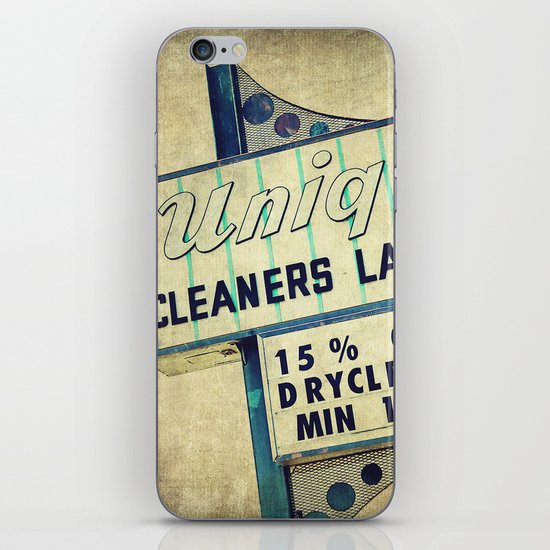 Unique Laundry Sign iPhone & iPod Skin