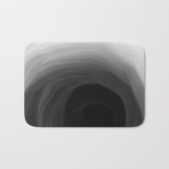 Black Vortex Bath Mat