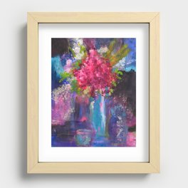 Abstract Flower in Vase Recessed Framed Print