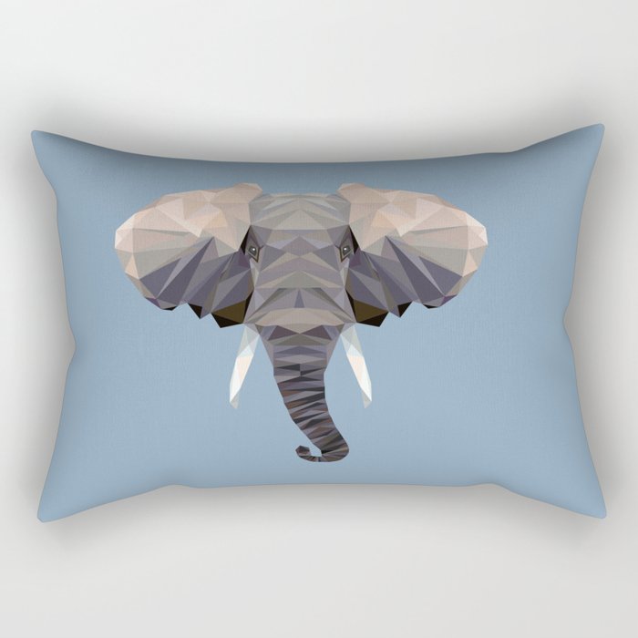 E is for Elephant Rectangular Pillow