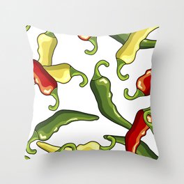 Chili peppers Throw Pillow