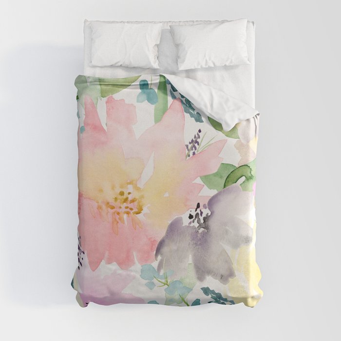 Soft Florals Duvet Cover